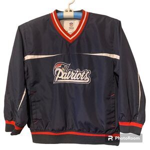 New England Patriots Windbreaker Jacket Youth Large 10/12 NFL Team Apparel
